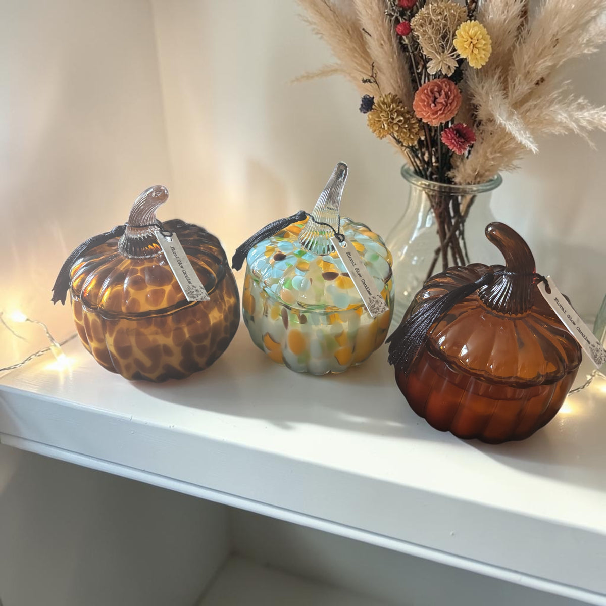 Citrus Glass Pumpkin Candle