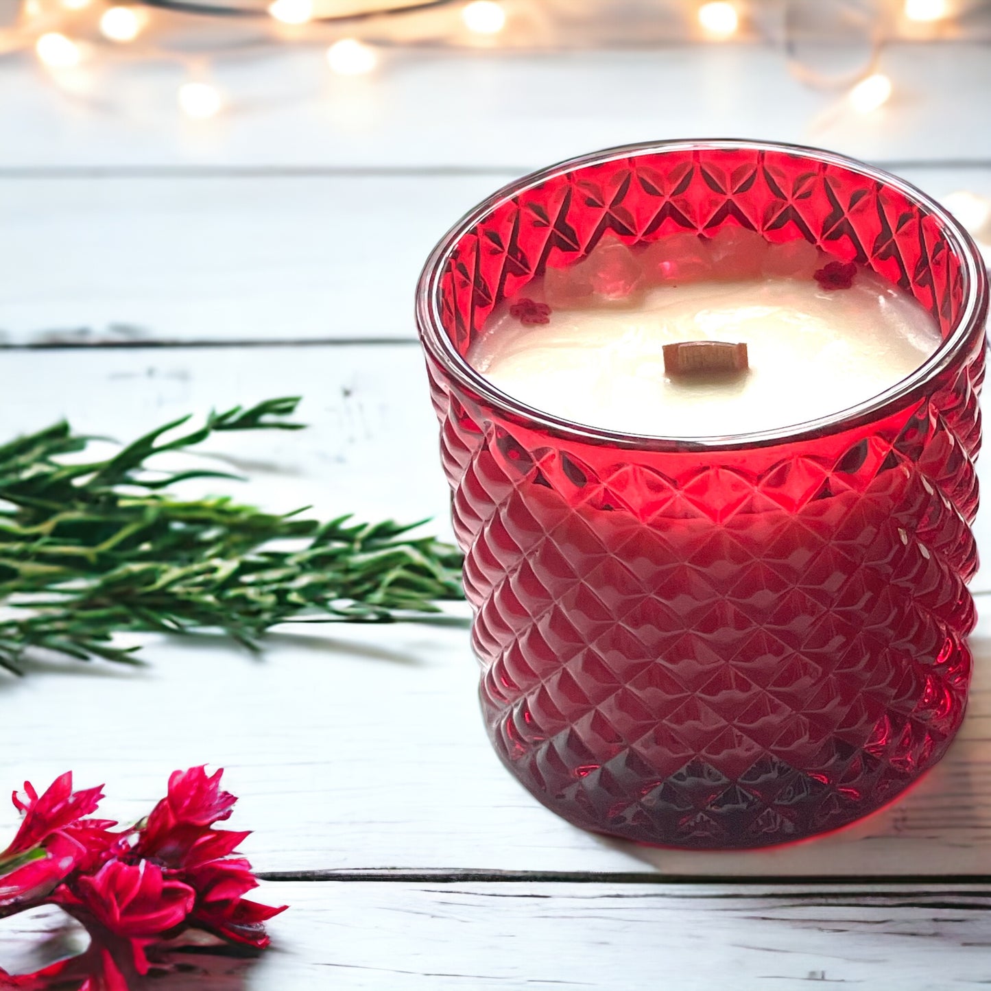 Red 230ml Geo Candle