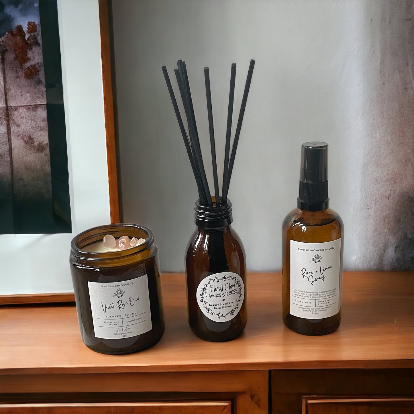 TRIO AMBER APOTHECARY FRAGRANCE SET