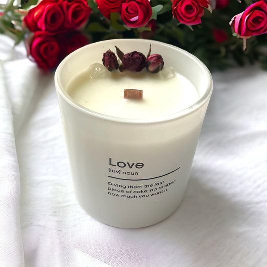 LOVE Quote Candle